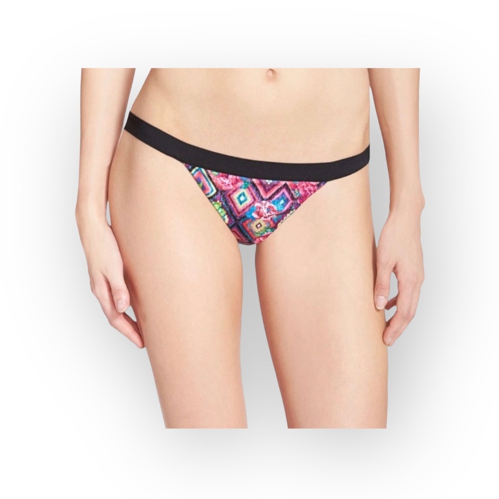 new Beach Bunny ❉ Mixed Pink Print Strawberry Fields ❉ Bikini Bottoms ❉ L XL - Picture 4 of 16